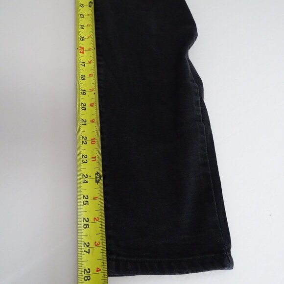 St Johns Bay Skinny Leg Jeans Women Size 14 Black Denim Comfortable Stretch - Picture 9 of 10
